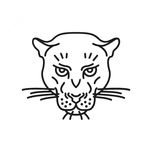 Logo La Panthère Sur Fond Blanc